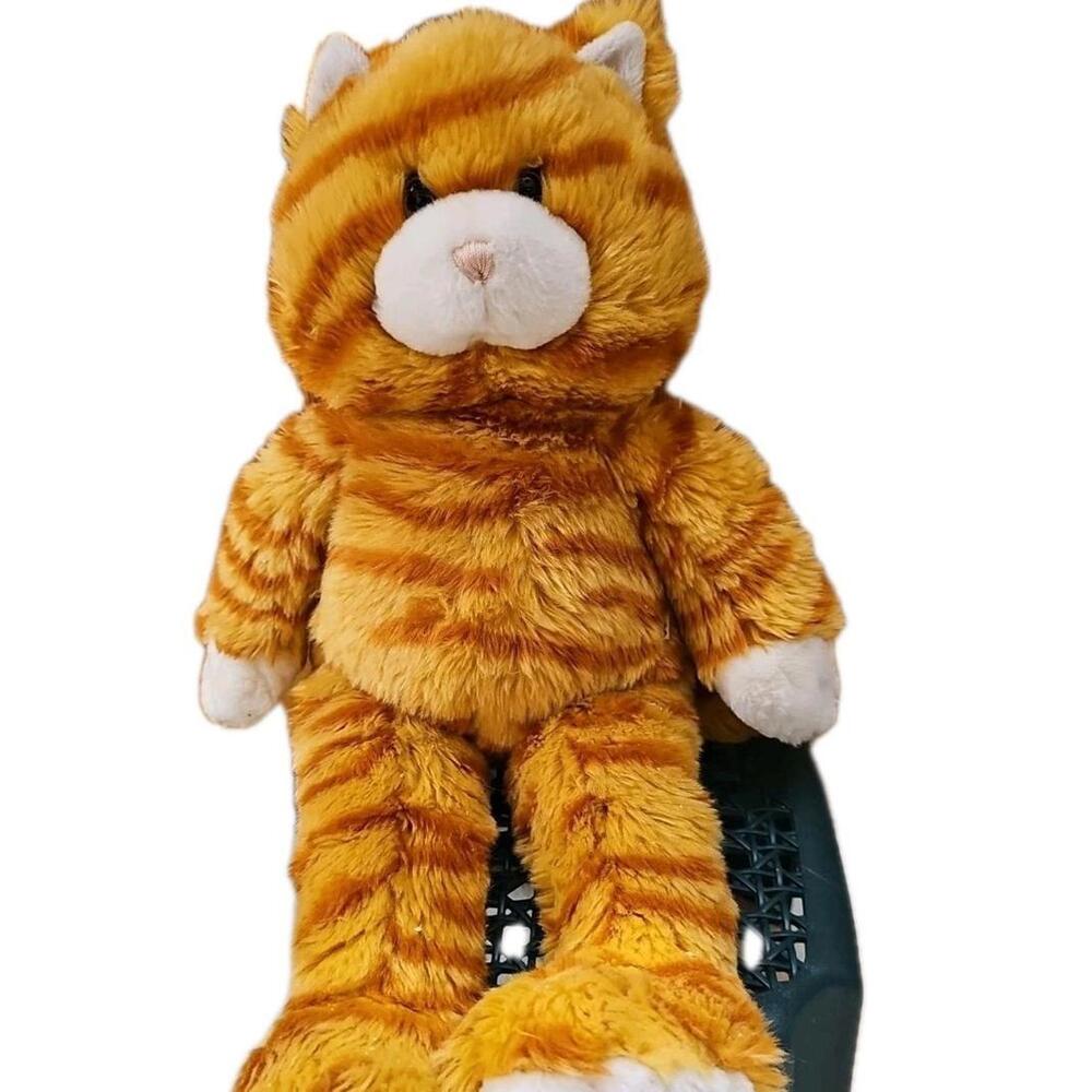 Build A Bear Vtg‎ 90s Orange Tabby Striped Kitty Cat Plush
